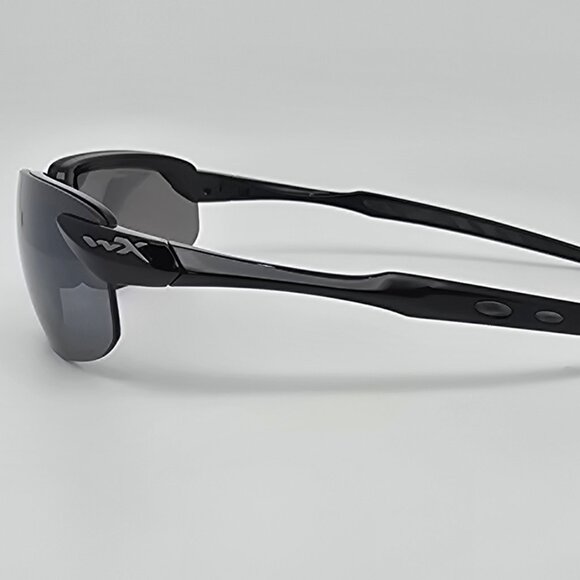 Wiley X Tobi Black Frame Polarized Grey Silver Flash Mirror Lens Sunglasses 62mm main image 12